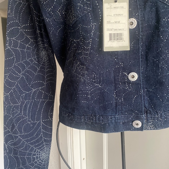 Ladies Parasuco Extreme Fit Blue Embellished Jacket SzM - Picture 5 of 7